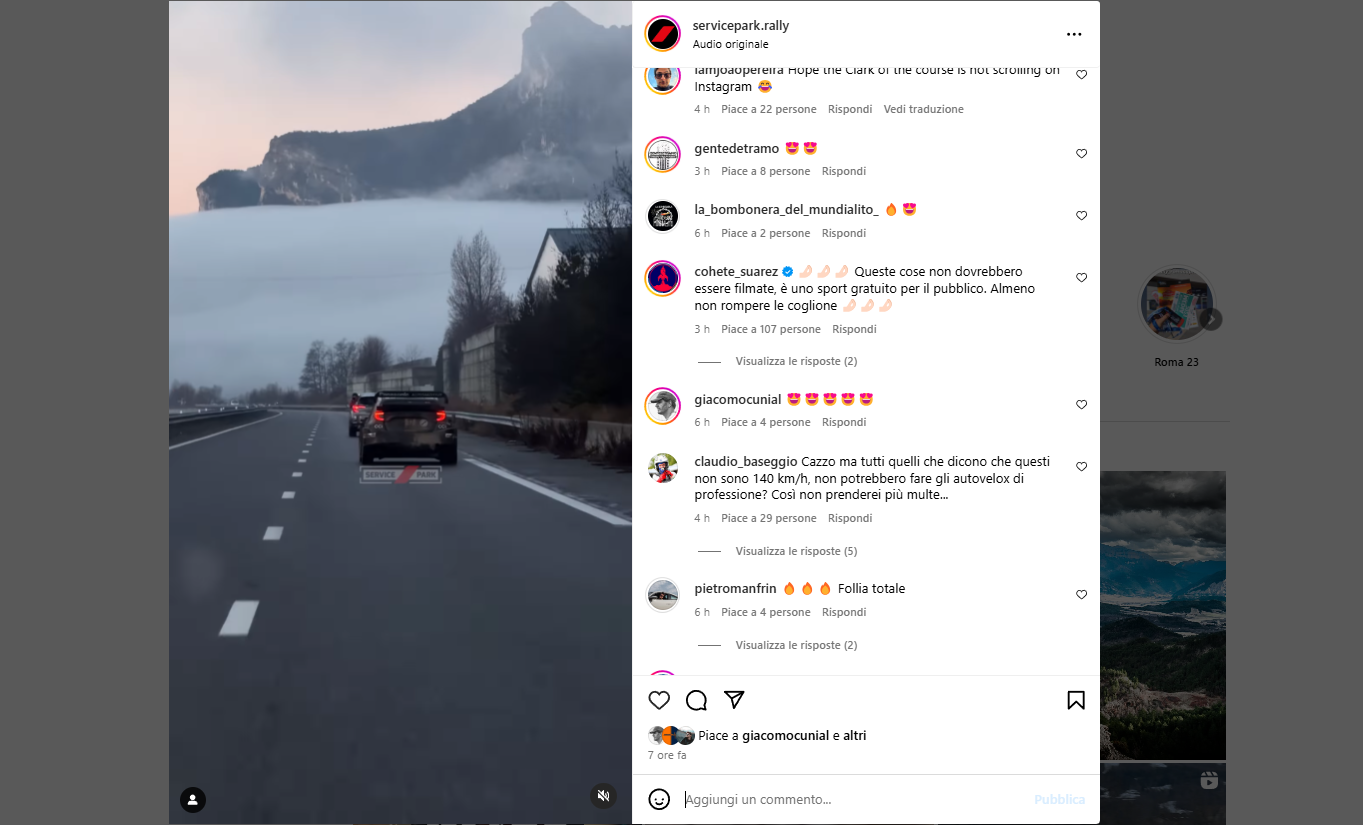 La “sobria” reazione di Suarez al video di Ogier che scalda le gomme in autostrada